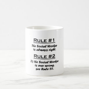 Caneca De Café Assistente social da regra