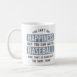 Caneca De Café Assistir Baseball é Felicidade Beisebol Engraçado