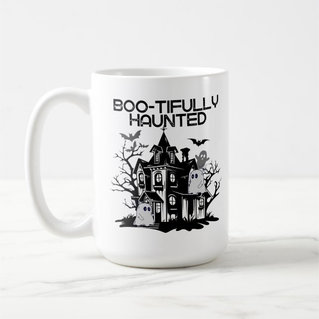 Caneca De Café Assombrado Boo.w (Esquerda)