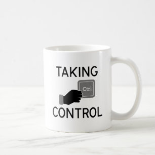 Caneca De Café Assumindo o Controle