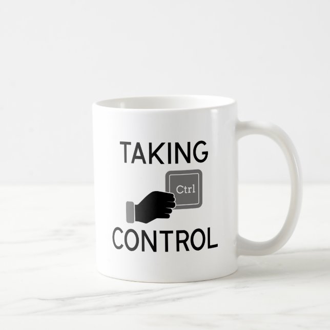 Caneca De Café Assumindo o Controle (Direita)