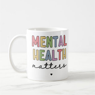 Caneca De Café Assuntos de Saúde Mental Sensibilização para a s