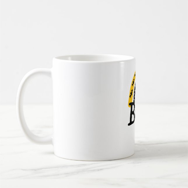 Caneca De Café Assustador Arco-íris e Feliz Halloween (Esquerda)
