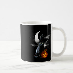 Caneca De Café Assustador Halloween Black Witch Hat E Pumpkin
