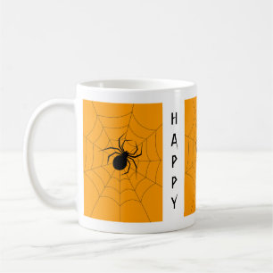 Caneca De Café Assustador Negro Viúva Aranha Feliz Dia das Bruxas
