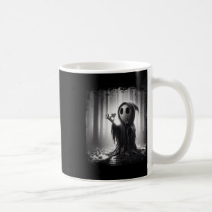 Caneca De Café Assustador Rosto Horror Poster Halloween Coração F