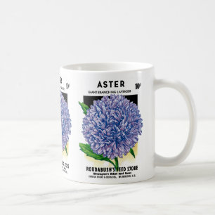 Caneca De Café Aster Vintage Seed Packet