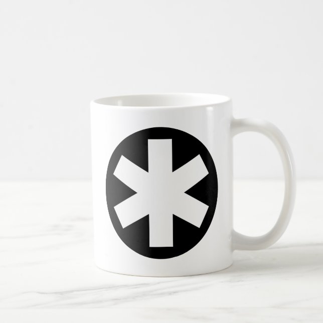 Caneca De Café Asterisco - preto (Direita)