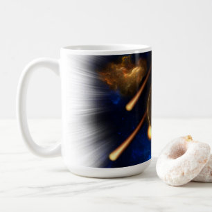 Caneca De Café Asteroide Apocalypse Fractal Art Spacescape