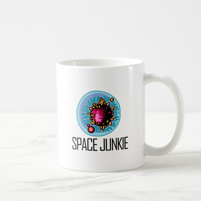 Caneca De Café Asteroide de Junkie Espacial (Direita)