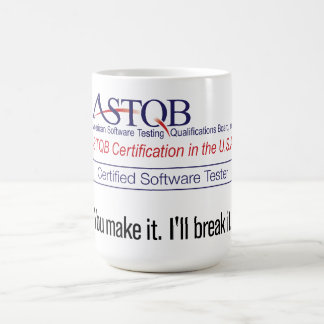 Caneca De Café ASTQB certificou o verificador que do software