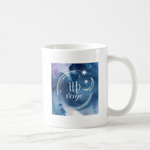 Caneca De Café Astrologia da Aquarela - Virgem
