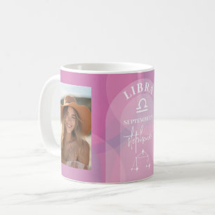 Caneca De Café Astrologia Libra Zodiac - Símbolo Foto Personaliza