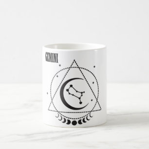 Caneca De Café Astrologia/Símbolo Zodiac/Gemini