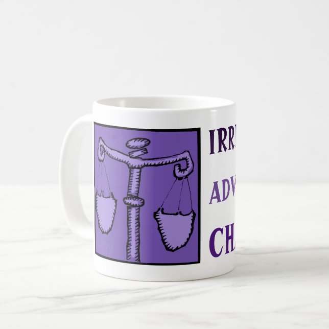 Caneca De Café Astrologia Zodiac Libra - Símbolo Birthday Mug (Frente Esquerda)