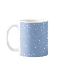 Astrology Pastel Blue White Stars Constellation