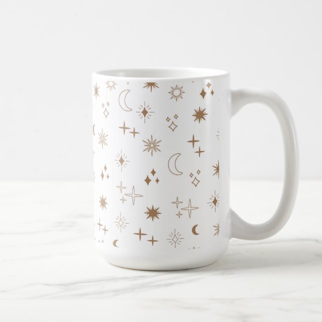Caneca De Café Astrology Star Pattern (Direita)