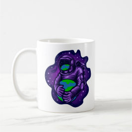 Caneca De Café Astronaut Abraça a Terra