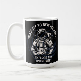 CANECA DE CAFÉ ASTRONAUT CITOTE , SAIU PARA NOVO HORIZONTE