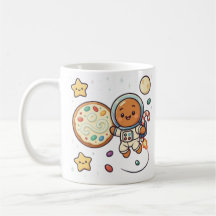 Astronaut de Pão de Mel Natal Férias Fofo Espaço