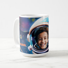 Caneca De Café Astronaut Deep Space Sky Planets Photo Gift