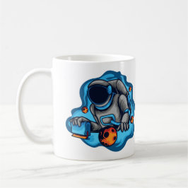 Caneca De Café Astronaut Faz Serigrafia