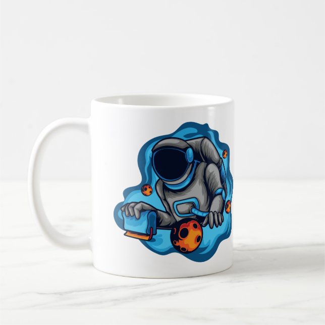 Caneca De Café Astronaut Faz Serigrafia (Esquerda)