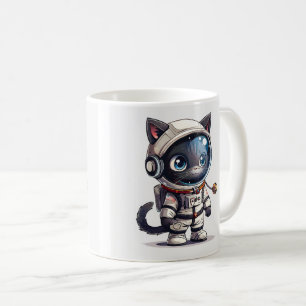 Caneca De Café Astronauta Cat