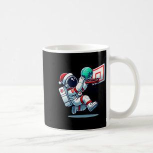 Caneca De Café Astronauta de Chapéu de Papai Noel Engraçado Fazen