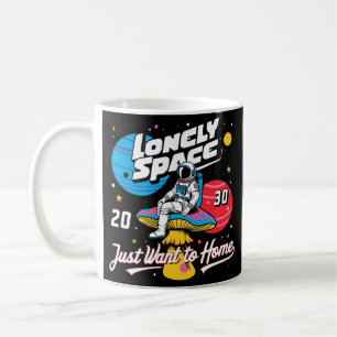 Caneca De Café astronauta do espaço solitário