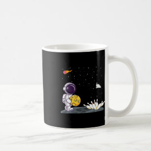 Caneca De Café Astronauta Espacial Boliche Camisa Engraçada Bolic