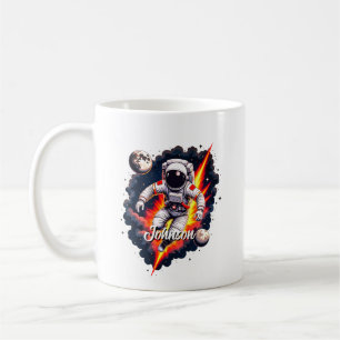 Caneca De Café astronauta espaço explorar design 