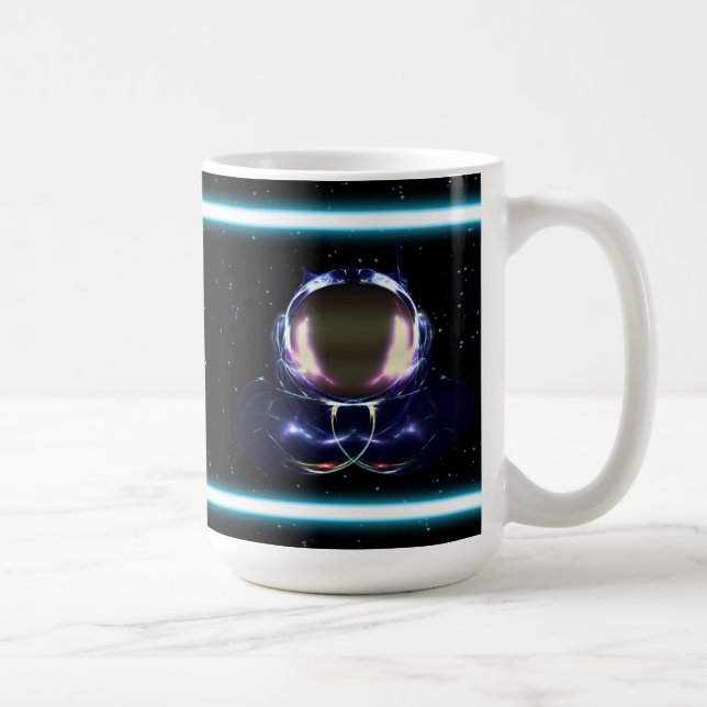 Caneca De Café Astronauta Fractal (Direita)