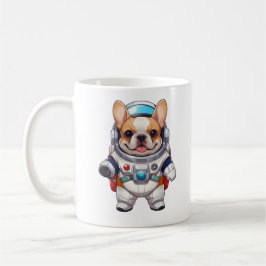 Caneca De Café Astronauta Giro do Bulldog Francês
