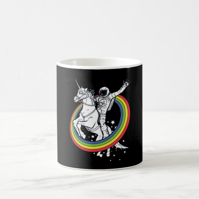 Caneca De Café Astronauta Montando Unicórnio (Centro)