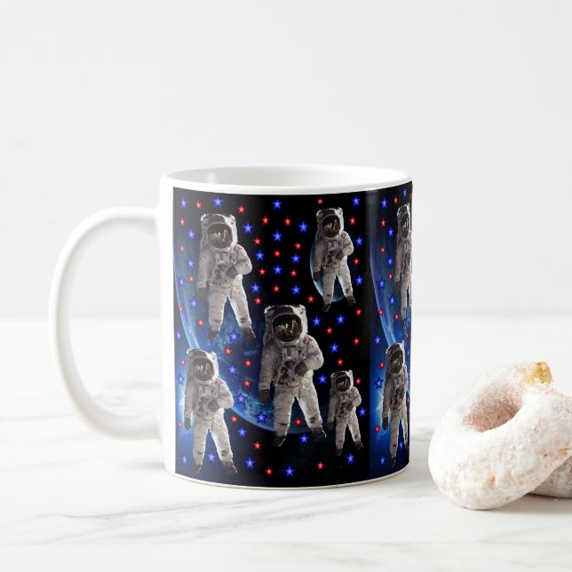 Caneca De Café Astronauta Mug (Com Donut)