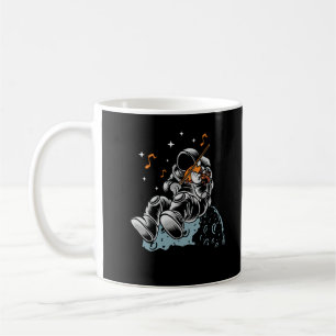 Caneca De Café Astronauta - Músico do Instrumento de Corda do Jo