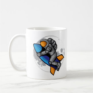 Caneca De Café Astronauta Para a Lua