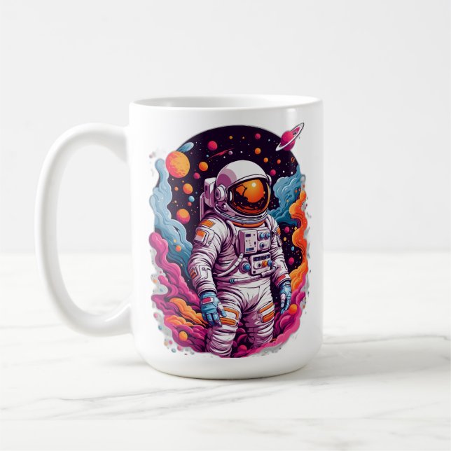 Caneca De Café Astronauta perdido na galáxia (Esquerda)