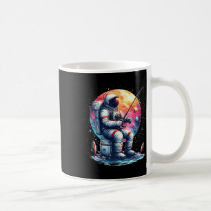 Caneca De Café Astronauta Pescaria No Espaço Meninas Crianças Ast