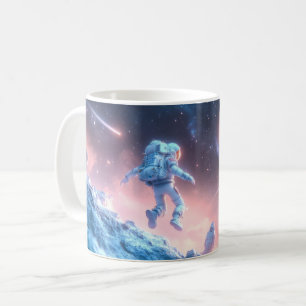 Caneca De Café Astronauta Saltando