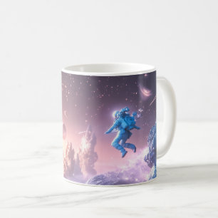 Caneca De Café Astronauta Saltando