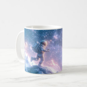 Caneca De Café Astronauta Saltando