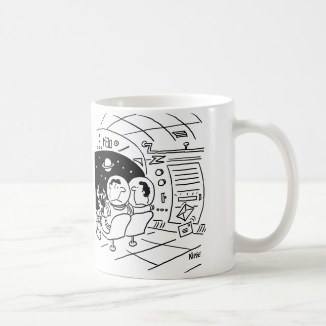 Caneca De Café Astronauta surpreendido ao ver correio entregue (Direita)