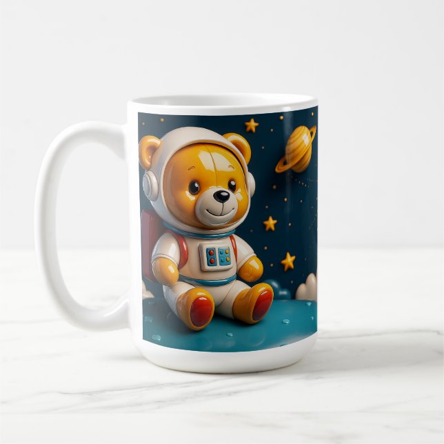Caneca De Café Astronauta Teddy Cut (Esquerda)