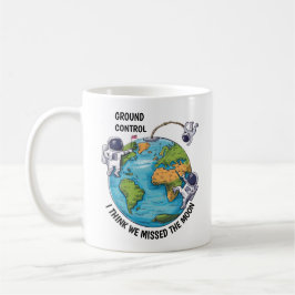 Caneca De Café Astronautas Flutuantes