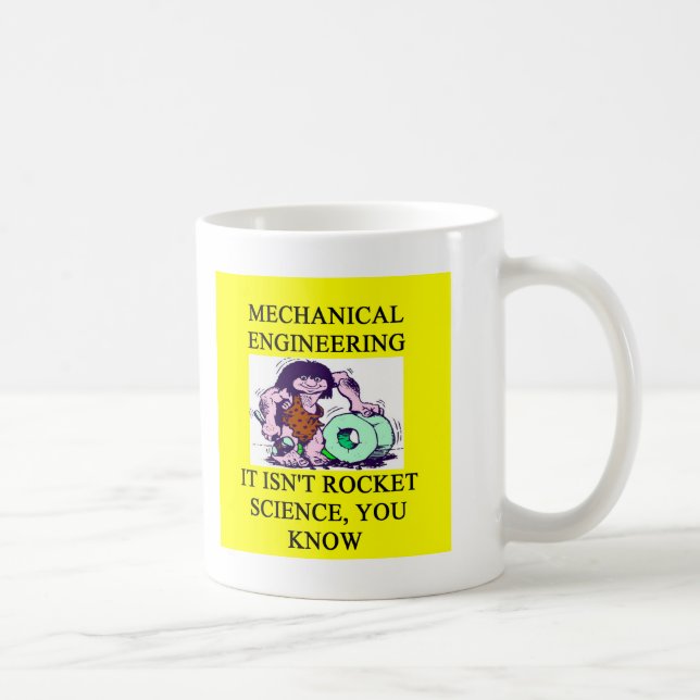 Caneca De Café astronáutica da engenharia mecânica (Direita)