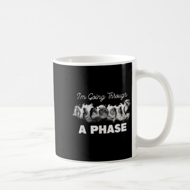 Caneca De Café Astronomia eclipse lunar passando por uma fase lua (Direita)