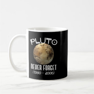 Caneca De Café Astronomia Plutão Nunca Esqueça Camisa Engraçado