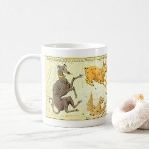 Caneca De Café Astronomia Vintage, Gráfico de Estrelas de Mapa C